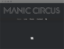 Tablet Screenshot of maniccircus.com